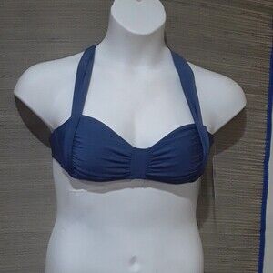 Athleta Aqualuxe Bikini Top, Cross Back, Size Small NWT